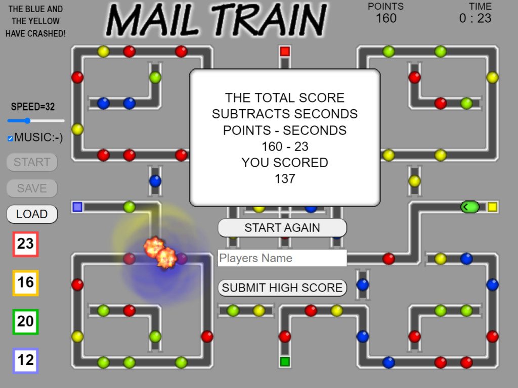 Image of mail-train game